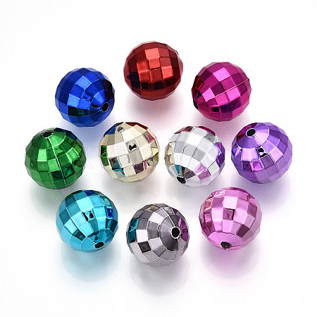 UV Plating Acrylic Beads PACR-N015-14-1