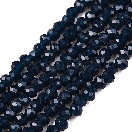 Opaque Solid Color Imitation Jade Glass Beads Strands EGLA-A044-P1mm-D16-1