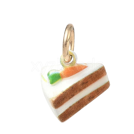 Spray Painted Brass Charms LS-KK-CBAEB58-02B-1