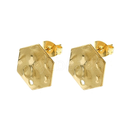 304 Stainless Steel Stud Earring Findings STAS-L024-003G-06-1