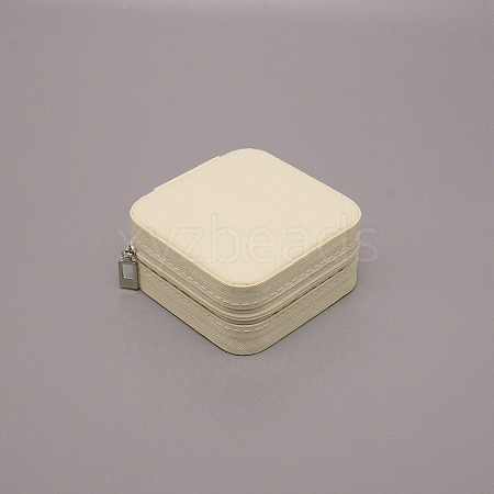 PU Leather Jewelry Storage Box LBOX-WH0001-04C-1