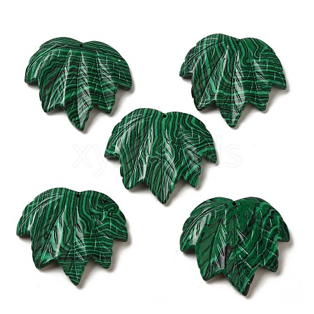 Synthetic Malachite Carved Pendants G-K353-01M-1