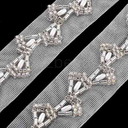 Polyester Leaf Lace Trims OCOR-A007-26-1