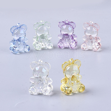 Transparent Acrylic Pendants PACR-R246-001-1