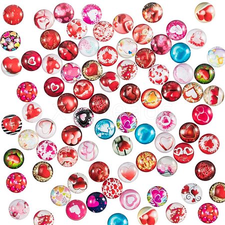 Flatback Glass Cabochons for DIY Projects GGLA-PH0005-12mm-06A-1