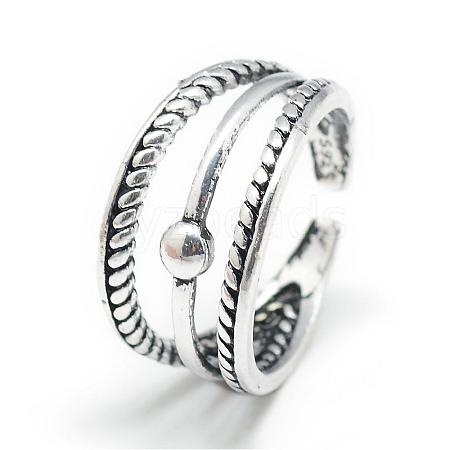 Adjustable Alloy Cuff Finger Rings RJEW-S038-049-1