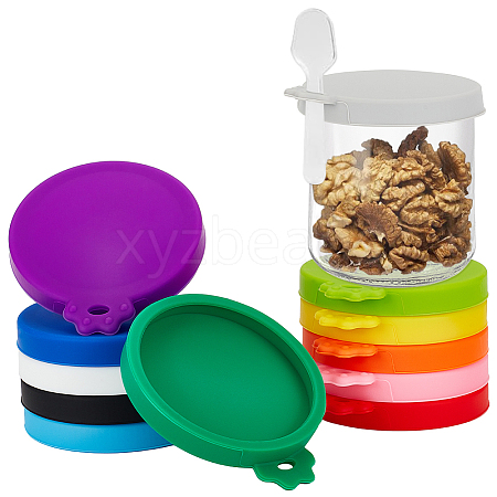 AHADERMAKER 24Pcs 12 Colors Silicone Lid SIL-GA0001-21-1