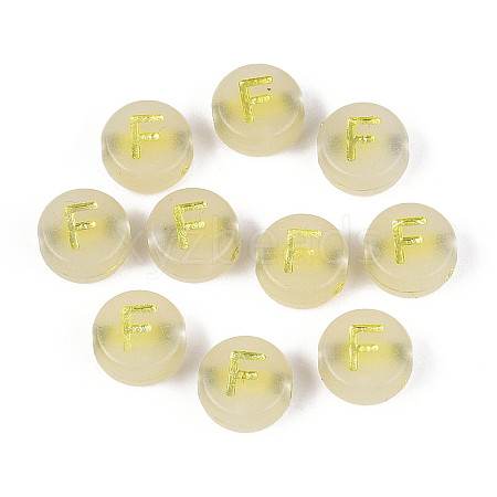 Luminous Frosted Acrylic Beads FACR-T008-02F-1