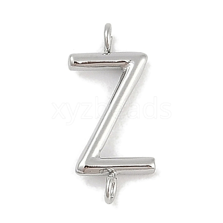 304 Stainless Steel Letter Connector Charms STAS-M108-01P-26-1