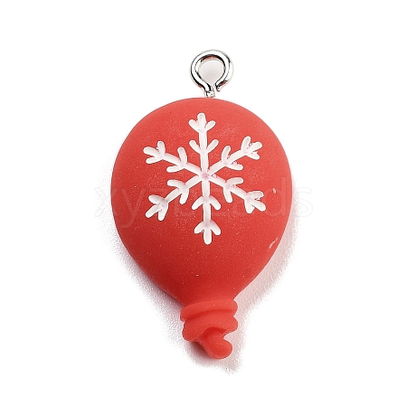 Christmas Theme Opaque Resin Pendants RESI-F054-B03-1