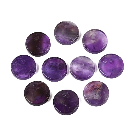 Natural Amethyst Pendants G-Q606-41D-1
