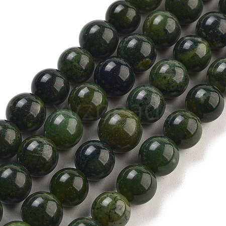 Natural Canadian Jade Beads Strands G-NH0029-01B-1