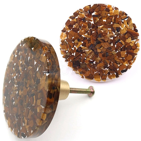 Natural Tiger Eye & Resin Box Handles PW-WG37065-10-1