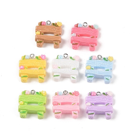 Opaque Resin Pendants MACR-P043-O01-1