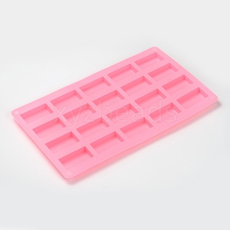 Rectangle Shape Food Grade Silicone Molds AJEW-E027-07-1