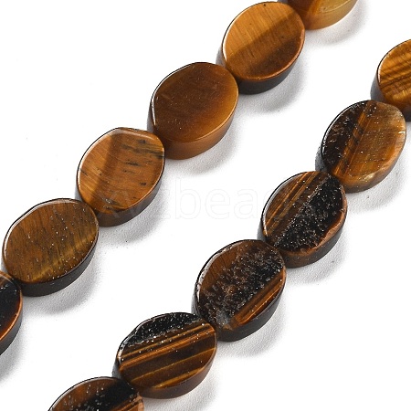 Natural Tiger Eye Beads Strands G-P559-B25-01-1