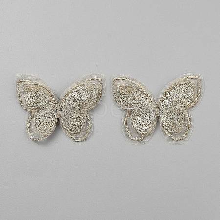 Polyester Iron on/Sew On Patches PATC-WH0022-01J-1