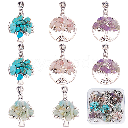 SUNNYCLUE 16Pcs 4 Styles Alloy European Dangle Charms FIND-SC0003-21-1