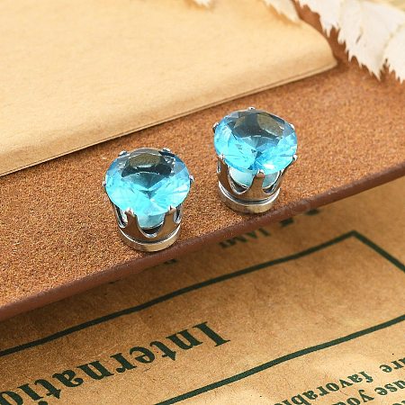 Cubic Zirconia Clip-on Earrings EJEW-L100-01P-01-1