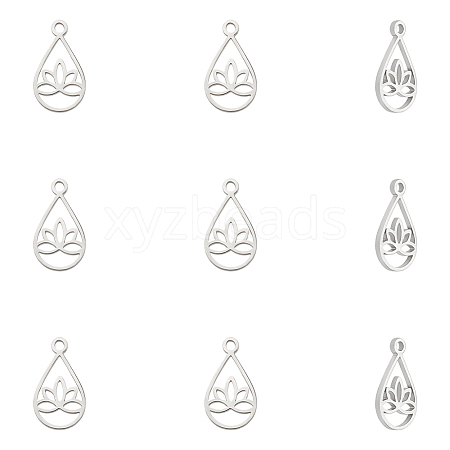 10Pcs 304 Stainless Steel Charms STAS-UN0061-10-1