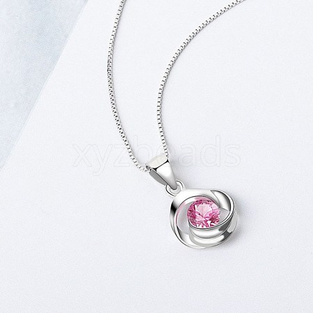 925 Sterling Silver Pendant Necklaces STER-BB55549-B-1