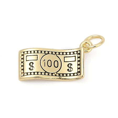 Brass Enamel Pendants KK-U062-56G-1