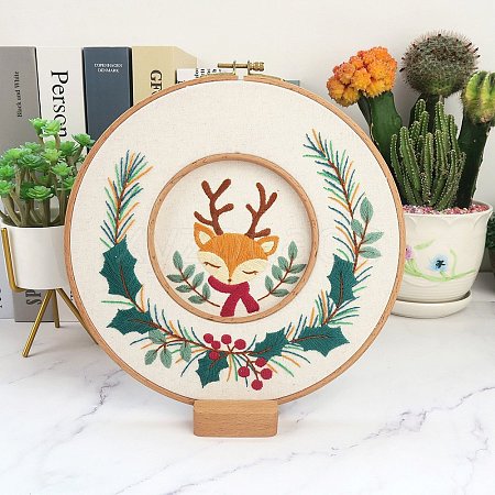 DIY Deer Pattern Embroidery Kits PW23092394514-1