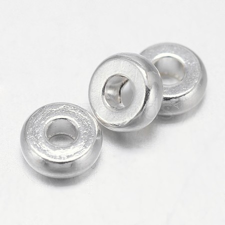 Flat Round Brass Spacer Beads X1-KK-L106A-01S-1