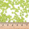Transparent Rainbow Colours Round Glass Seed Beads X-SEED-A007-4mm-164-4