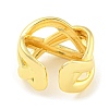 Rack Plating Brass Criss Cross Open Cuff Rings X-RJEW-Q784-10G-3