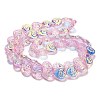 Electroplate Baking Paint Glass Beads Strands EGLA-K061-13A-AB04-2