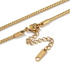 304 Stainless Steel Pendant Necklaces NJEW-P302-01G-4