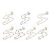 Vacuum Plating Golden 304 Stainless Steel with Enamel Satellite Chain Necklaces NJEW-G117-01G-1