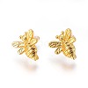 Brass Stud Earring Findings KK-F809-13G-2