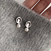 Alloy Plastic Stud Earrings for Women WGC0511-77-1