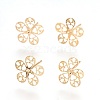 Brass Ear Studs LS-X-KK-S345-272G-1