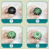 DIY Embroidery Temari Ball Keychain Kits DIY-I064-A01-7