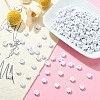 300pcs 2 Styles Opaque White Acrylic Beads MACR-YW0002-58B-5