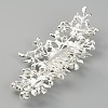 Bridal Flower Pearl Rhinestone Alloy Hair Combs MRMJ-WH0077-061S-2