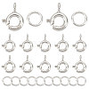 CREATCABIN 12Pcs 925 Sterling Silver Spring Ring Clasps STER-CN0001-21-1