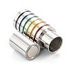304 Stainless Steel Magnetic Enamel Clasps LS-STAS-P285-02P-3