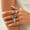 Alloy Finger Ring Sets for Women WGE0568-02-1