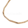 1mm Rack Plating Brass Box Chain Adjustable Slider Necklaces for Women Men MAK-L044-56KCG-2