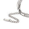 Tarnish Resistant 304 Stainless Steel Paperclip Chains & Cable Chain Bracelet Sets AJEW-U005-05B-P-4