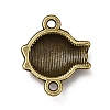 Tibetan Style Alloy Connector Charms PALLOY-M198-19AB-2