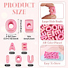 50Pcs 5 Styles UV Plating Opaque Acrylic Beads PACR-TA0001-31H-5