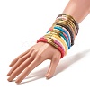 Handmade Polymer Clay Heishi Beads Stackable Stretch Bracelets Set for Women BJEW-JB07451-2