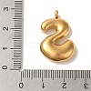 Ion Plating(IP) 304 Stainless Steel Pendants X-STAS-M017-08G-20-3