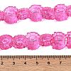 Electroplate Baking Paint Transparent Glass Beads Strands GL-CBA17FF-02I-4