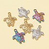 6Pcs 3 Colors 201 Stainless Steel Pendants STAS-FS0001-31-5